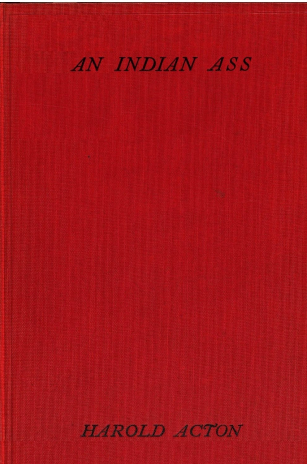 An Indian Ass