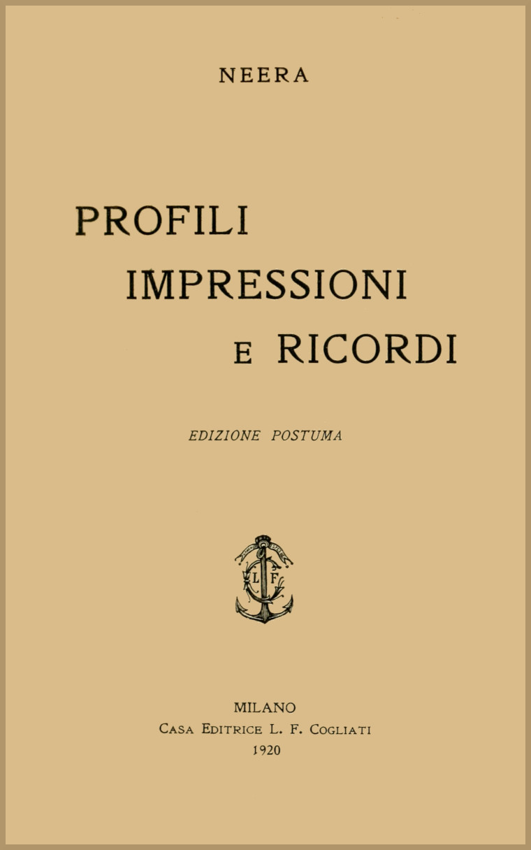 Profili, Impressioni E Ricordi