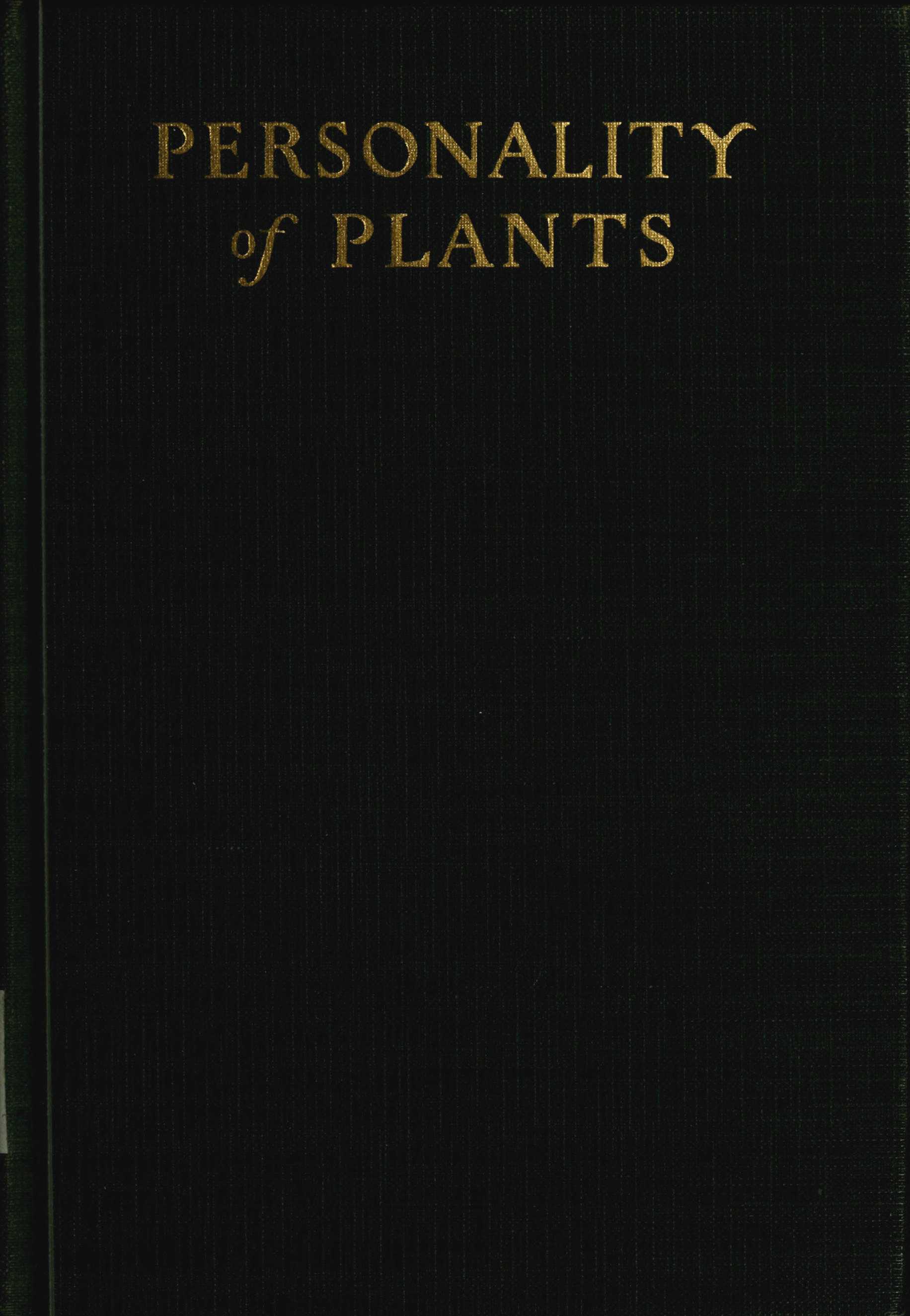 Personality of Plants