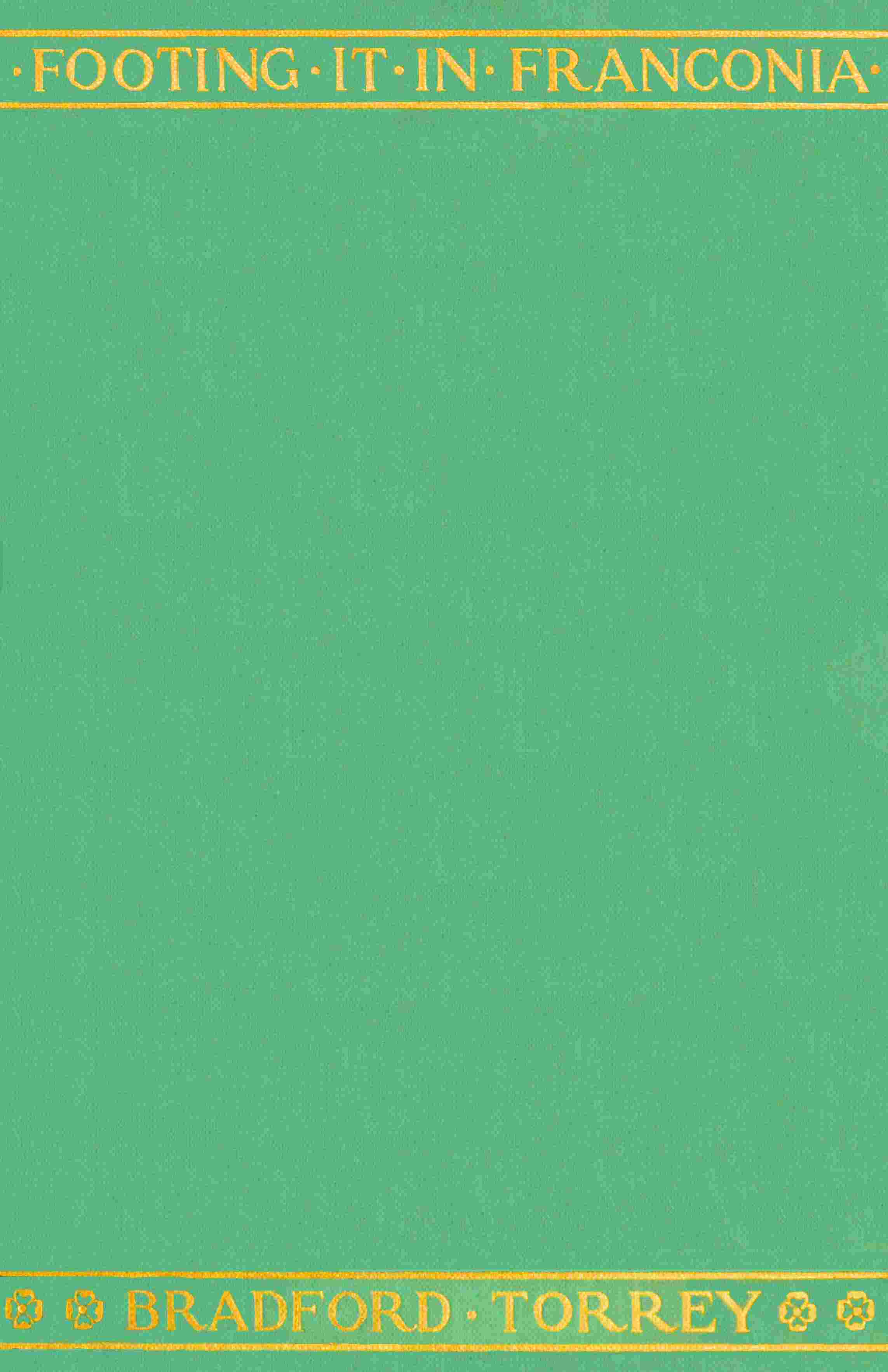 Footing It in Franconia