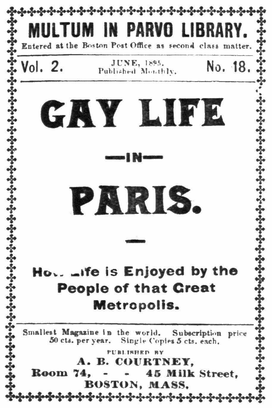 Gay Life in Paris: How Life Is Enjoyed by the People of That Great Metropolis