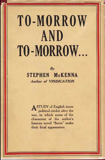 To-Morrow and To-Morrow ... a Novel