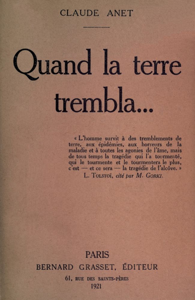 Quand La Terre Trembla