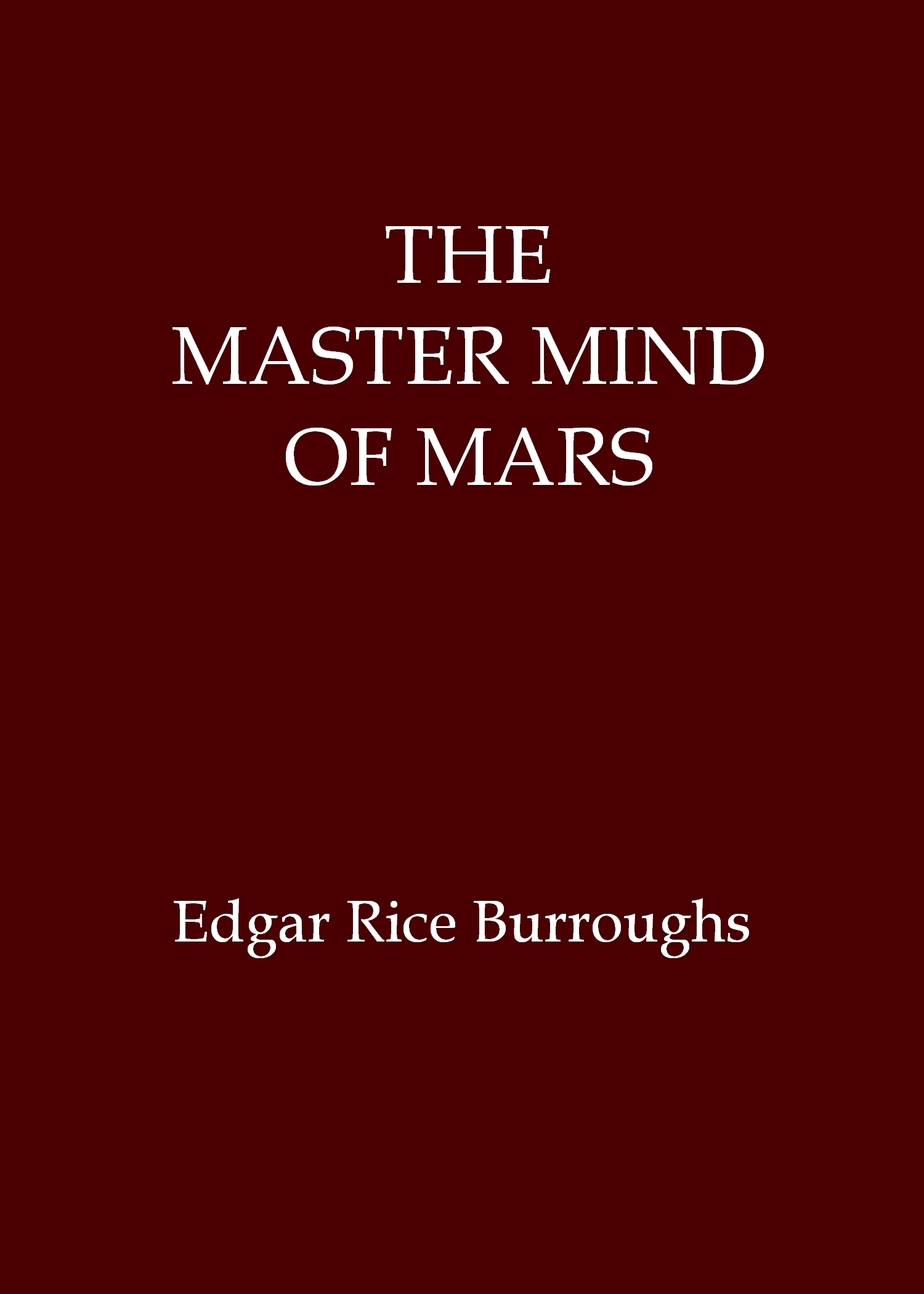 The Master Mind of Mars