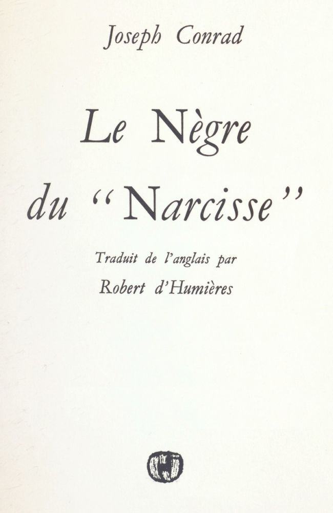 Le Nègre Du "Narcisse"