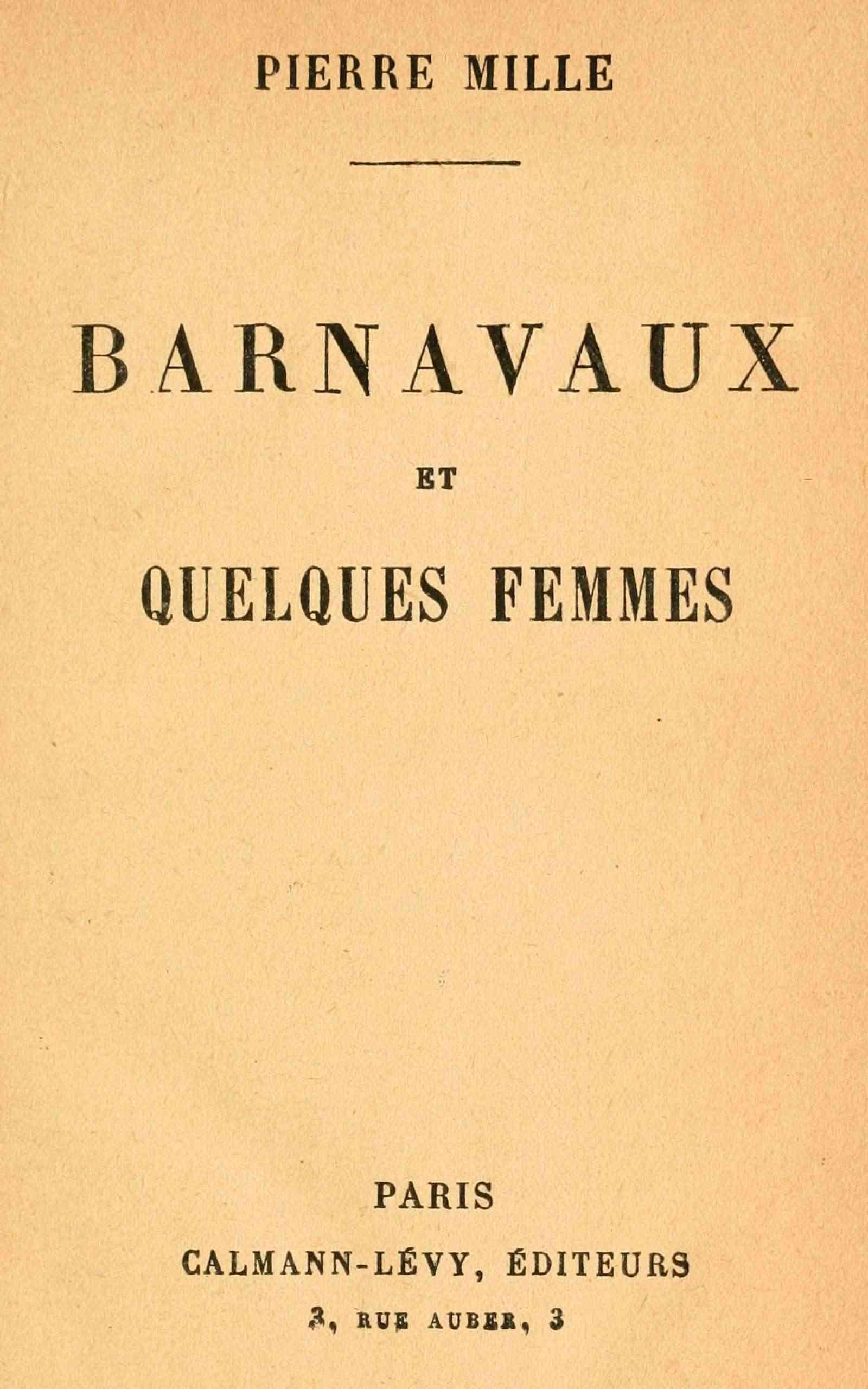 Barnavaux Et Quelques Femmes
