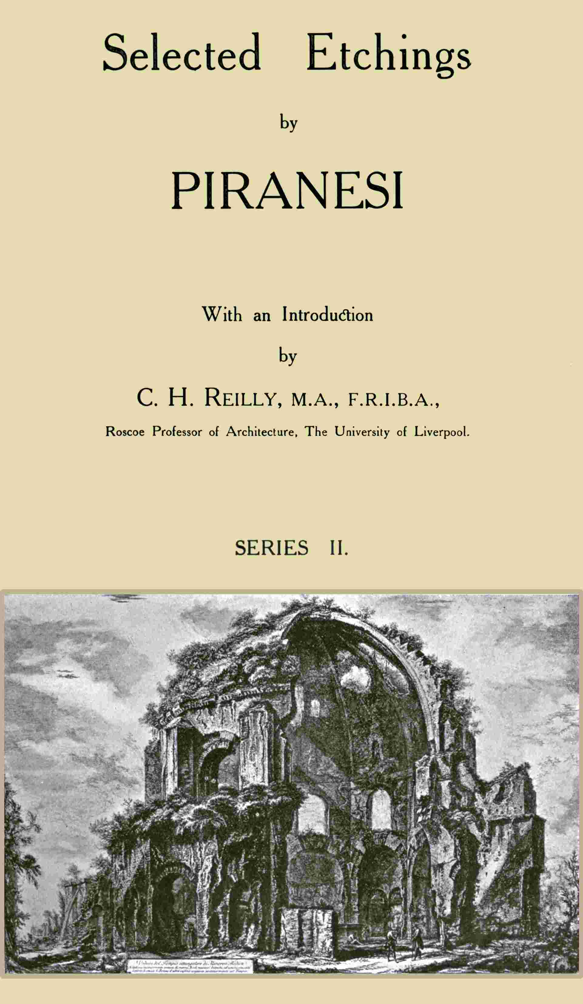 Selected Etchings by Piranesi, Series 2