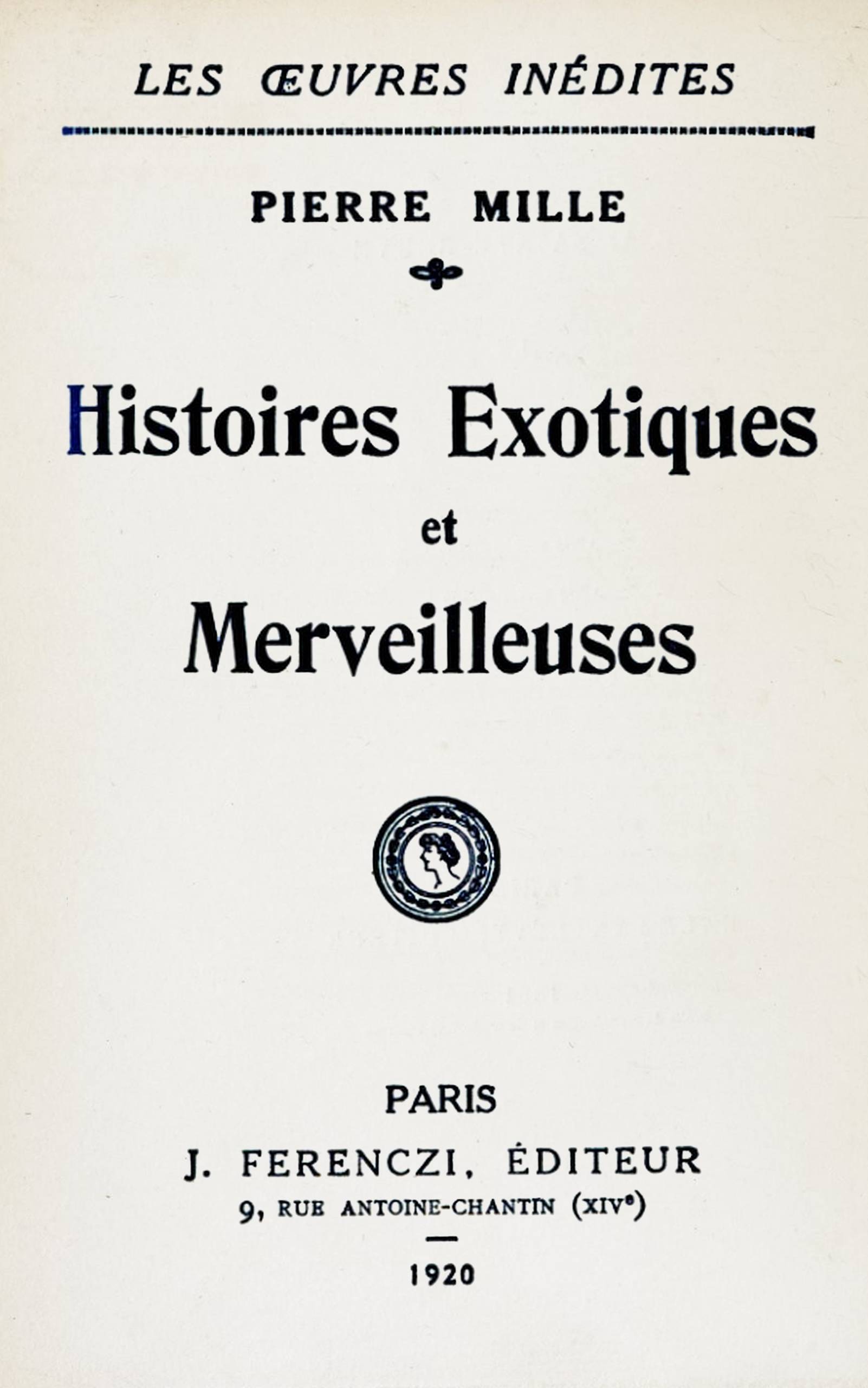 Histoires Exotiques Et Merveilleuses