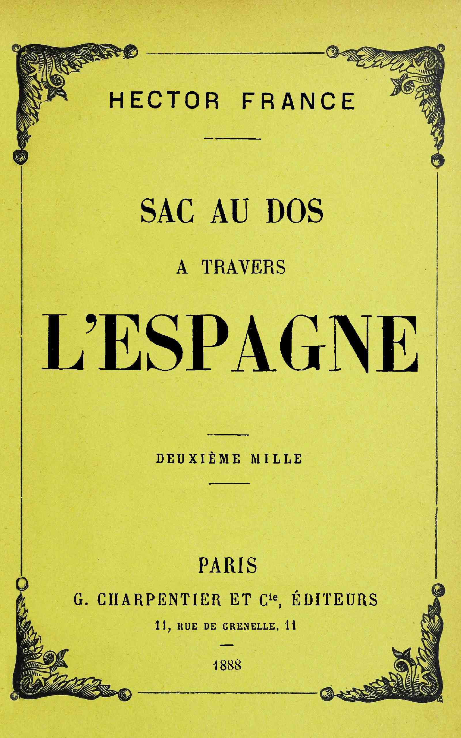 Sac Au Dos À Travers L'espagne