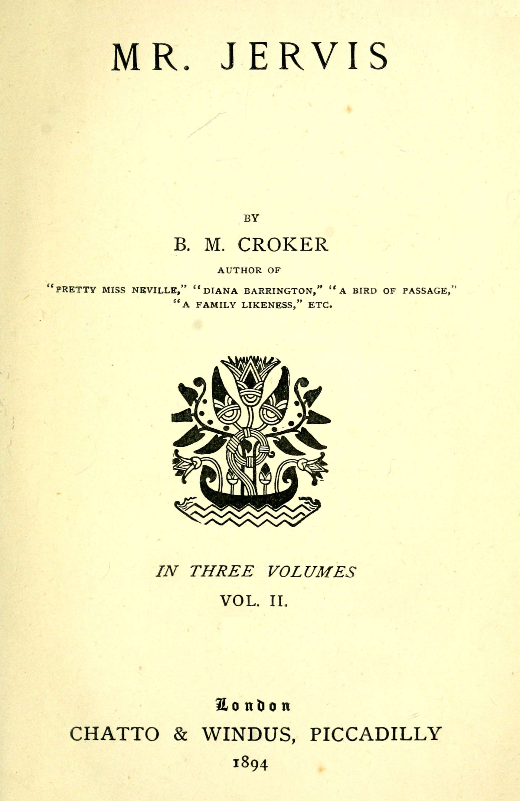 Mr. Jervis, Vol. 2 (of 3)