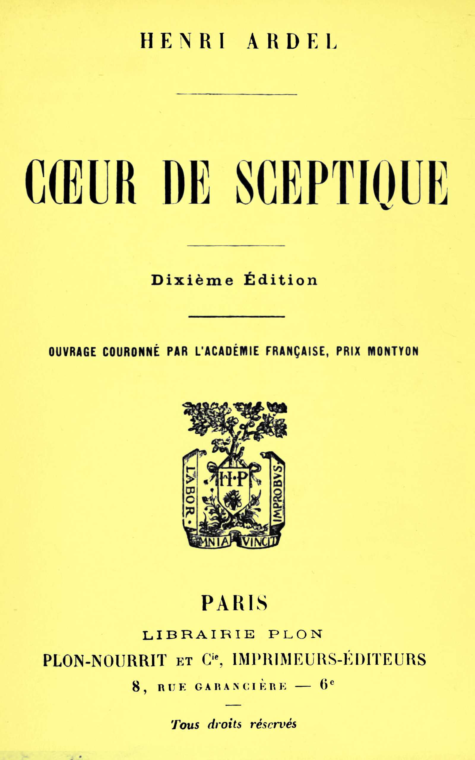 Cœur De Sceptique