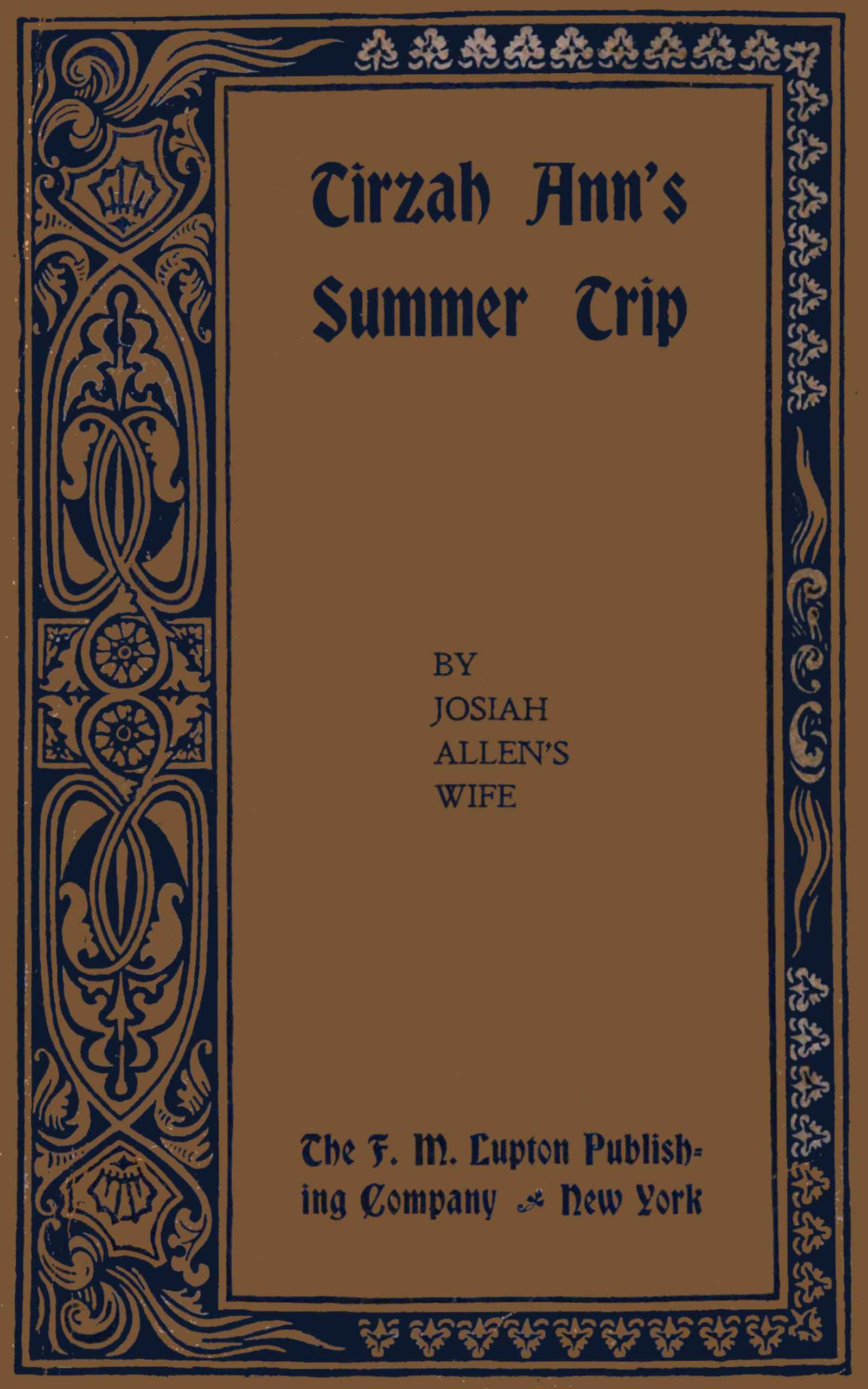 Tirzah Ann's Summer Trip, and Other Sketches