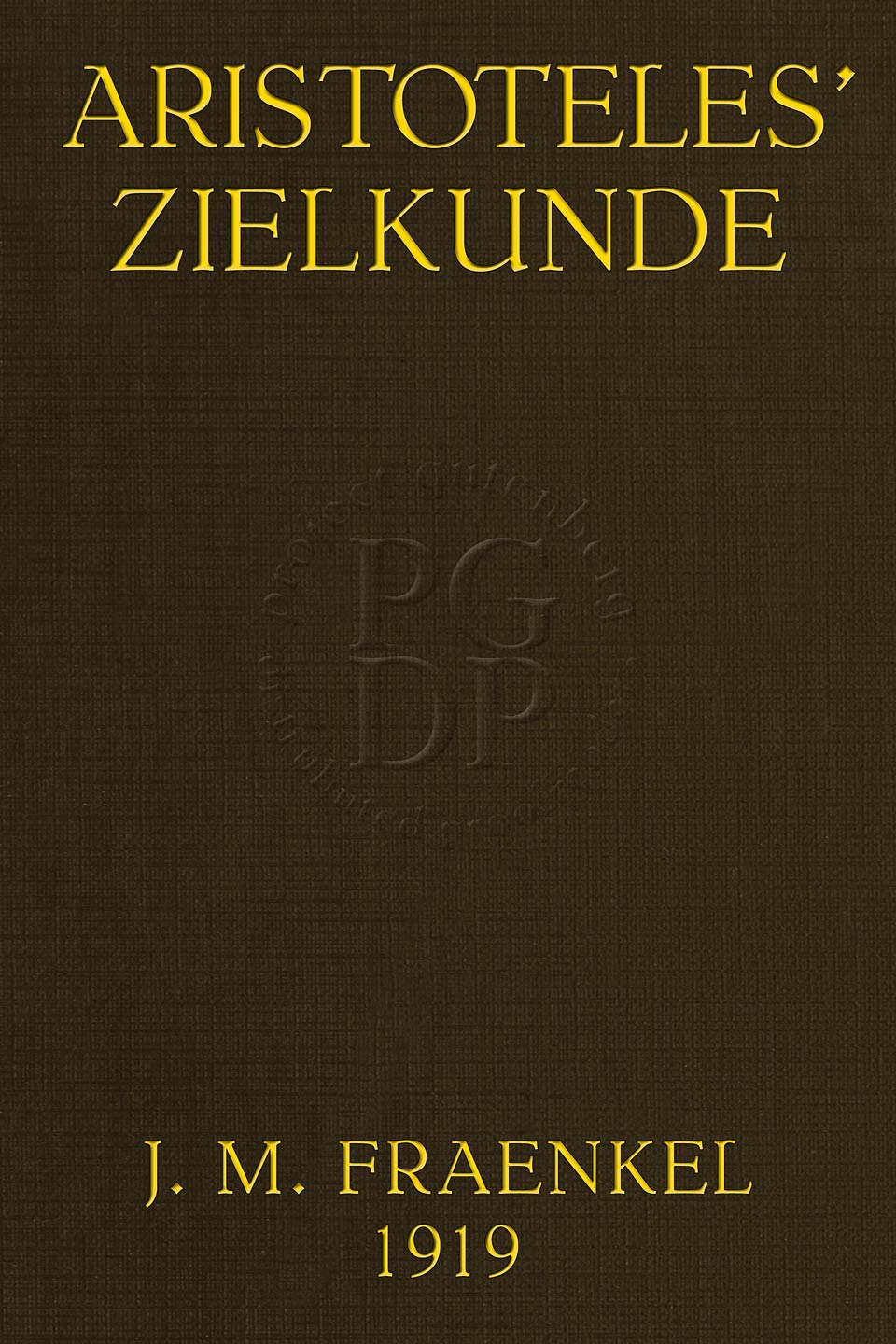 Aristoteles' Zielkunde