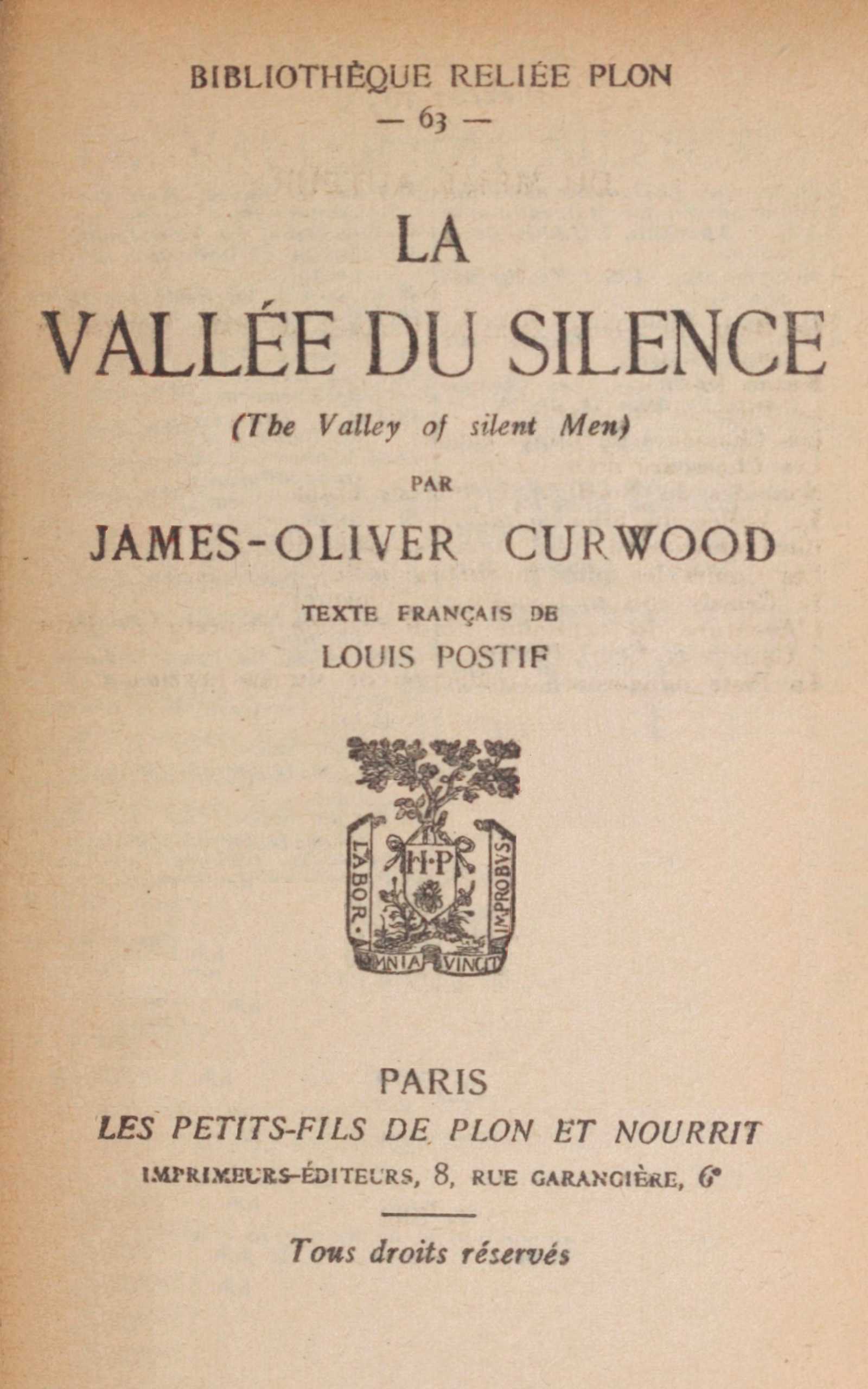 La Vallée Du Silence