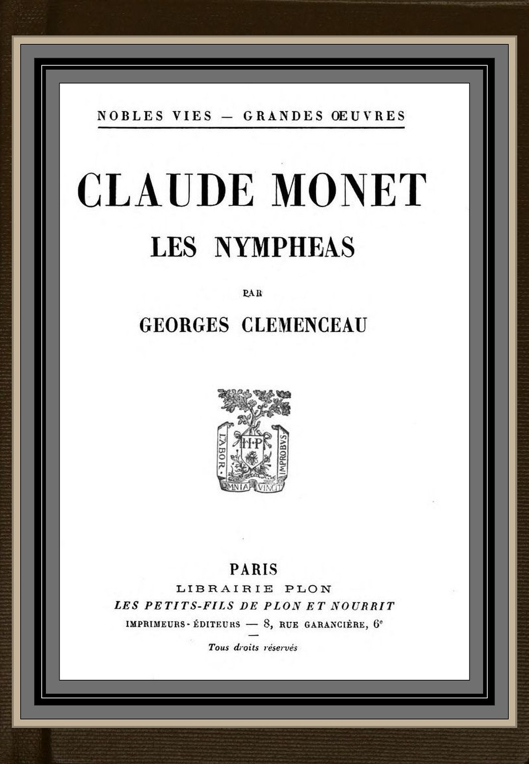 Claude Monet; Les Nympheas