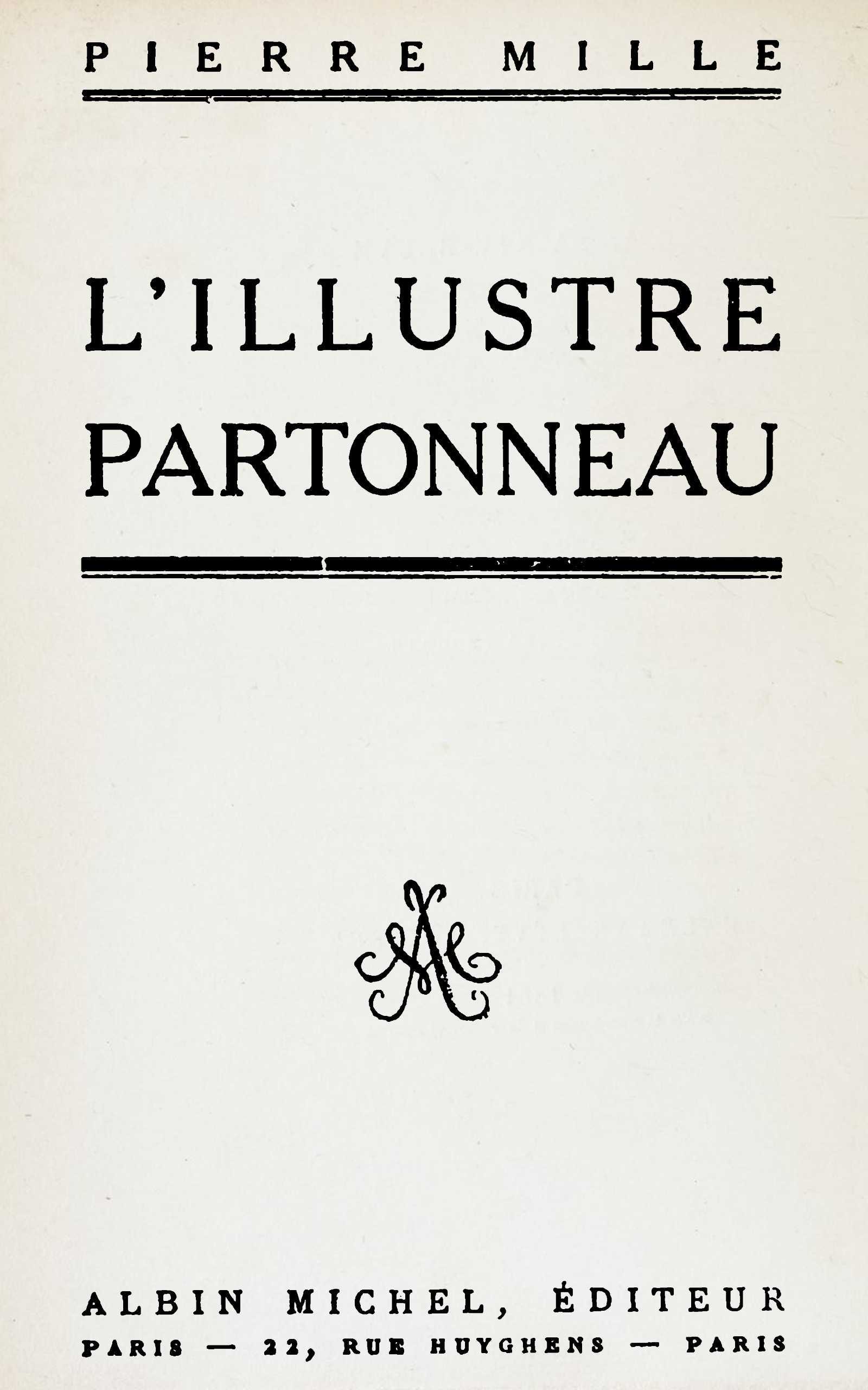 L'illustre Partonneau
