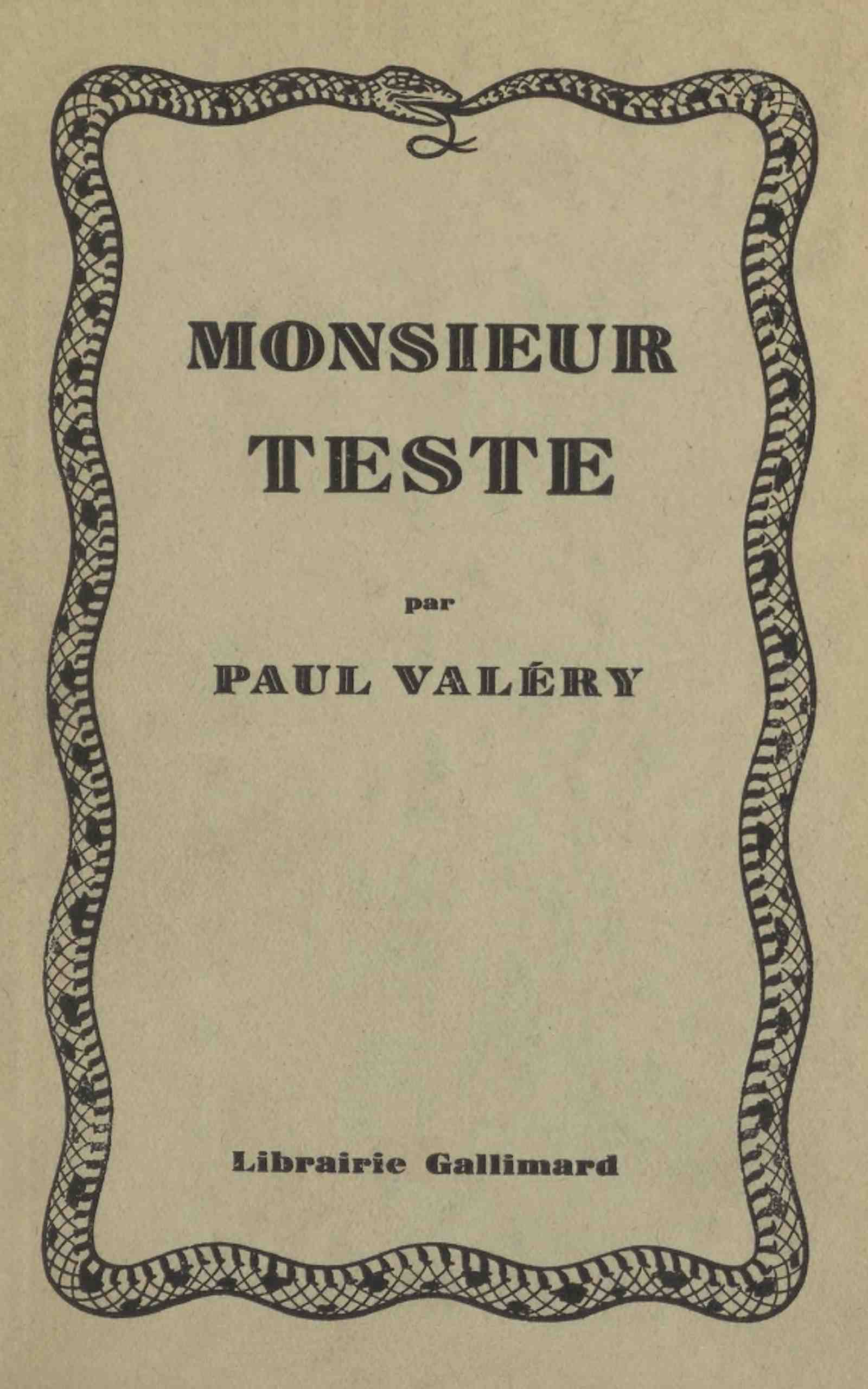 Monsieur Teste