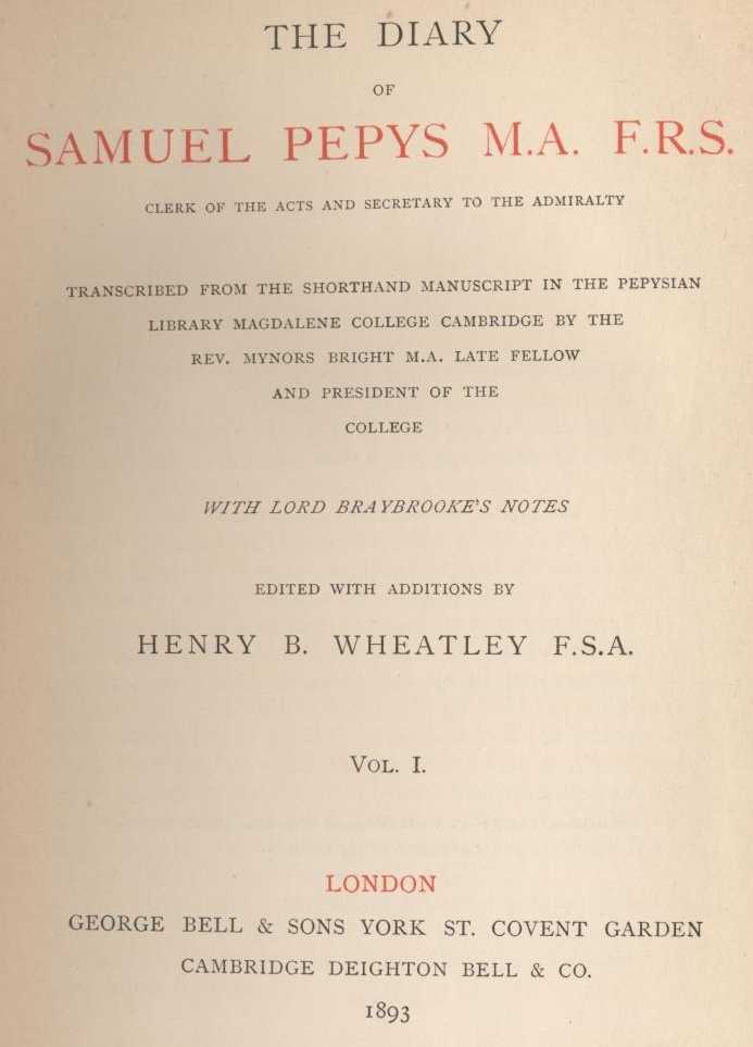 Quotes and Images from the Diary of Samuel Pepys