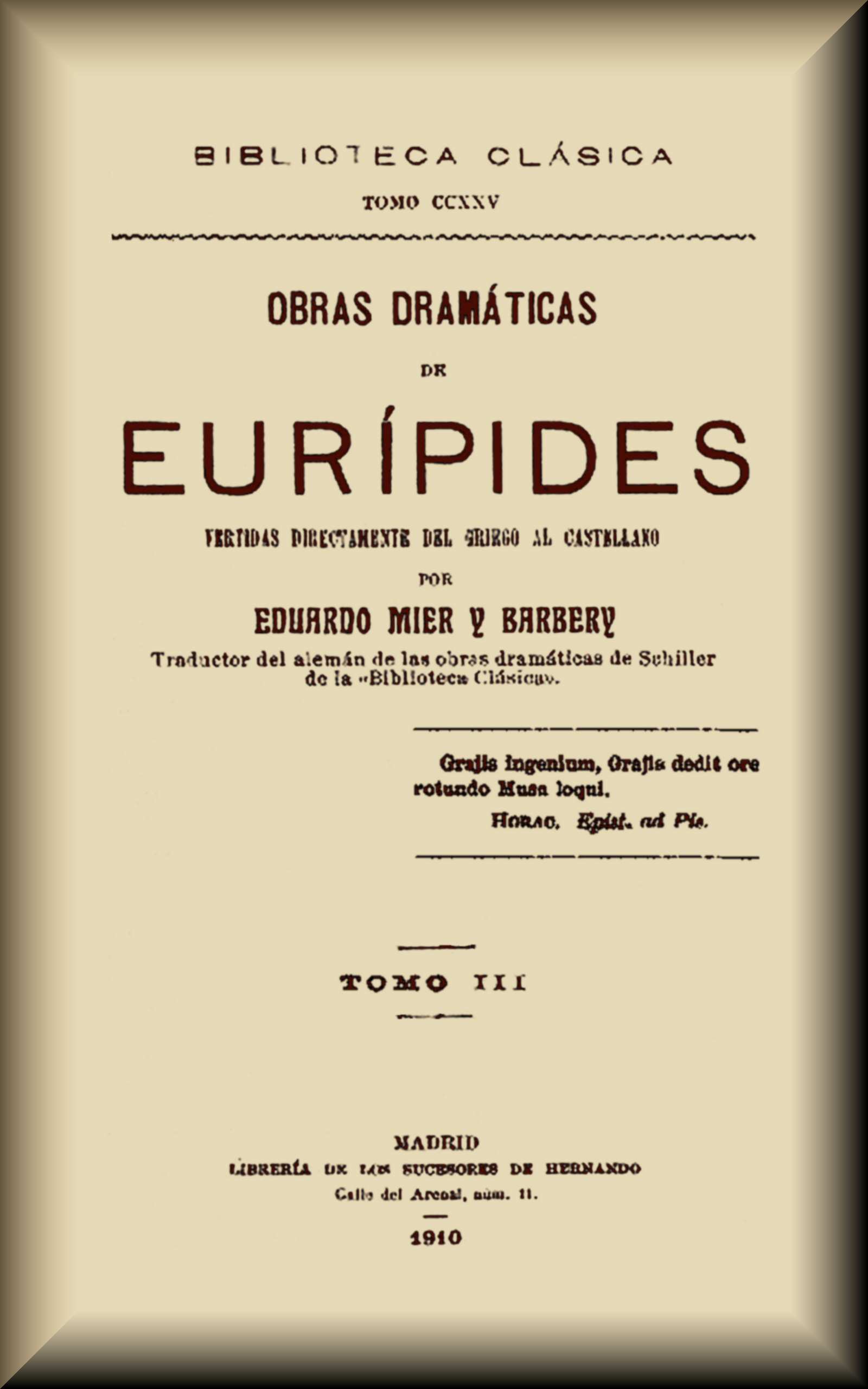 Obras Dramáticas De Eurípides (3 De 3)