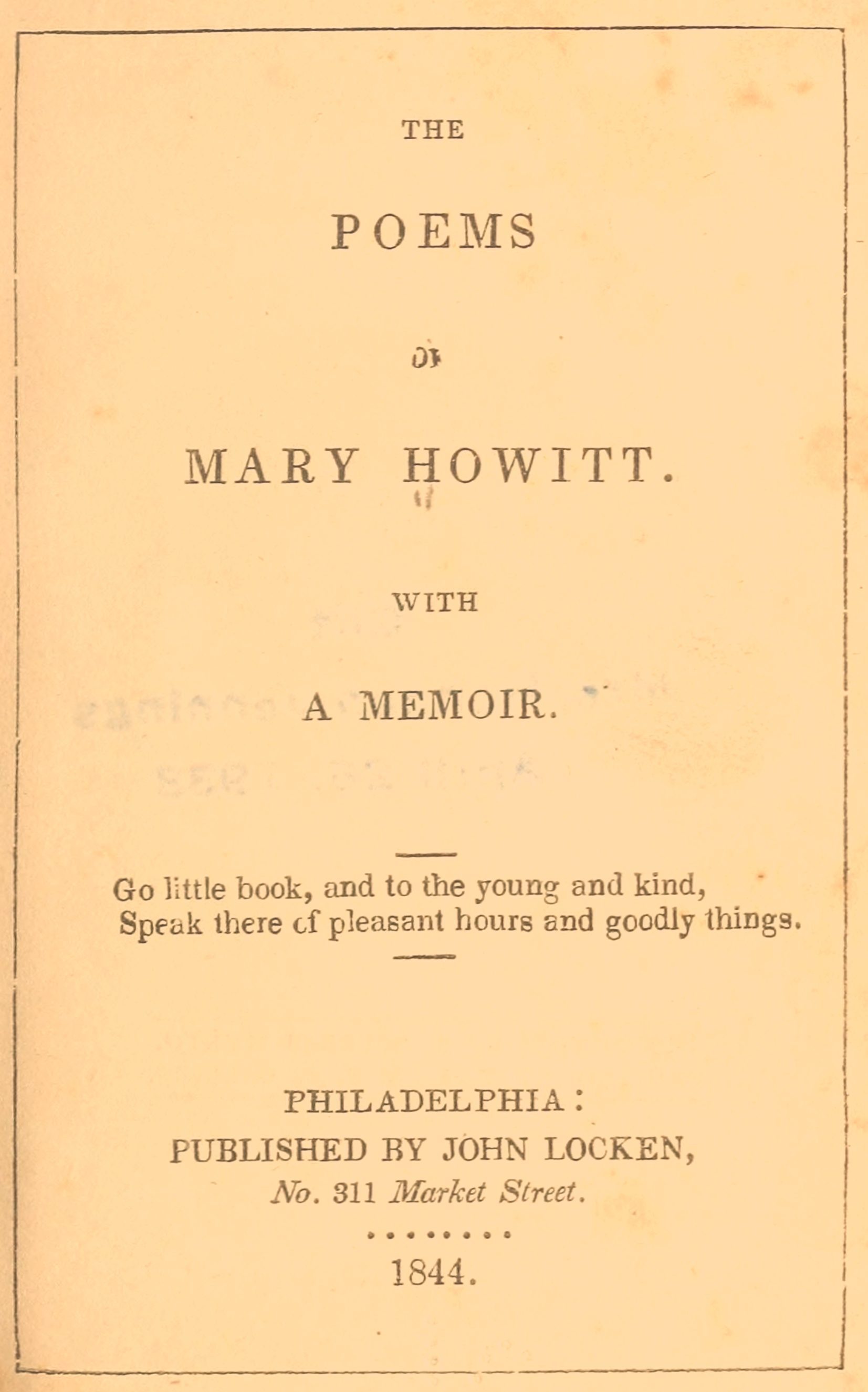 The Poems of Mary Howitt