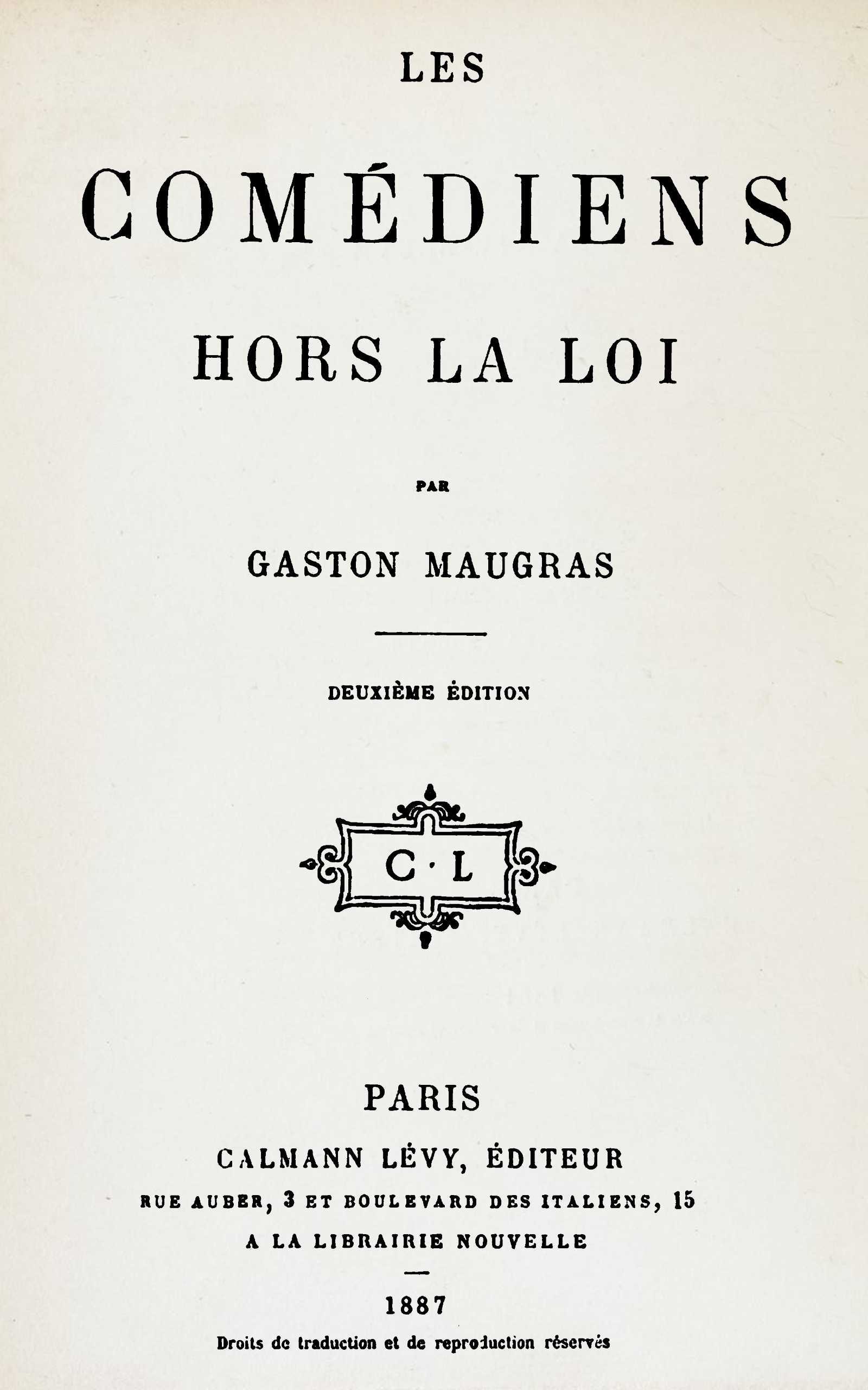 Les Comédiens Hors La Loi